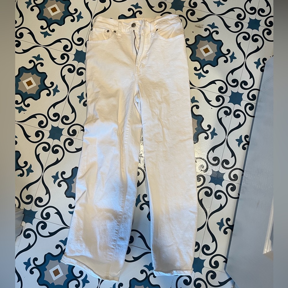 madewell white jeans